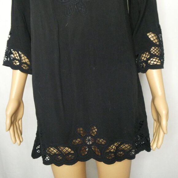 Solitaire Swim Bathing Suit Cover Up Crocheted Sm - Picture 4 of 9